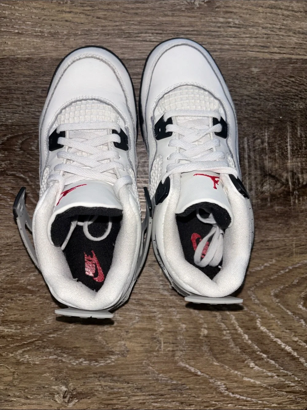 Jordan Kids White, Black & Gray Sneakers